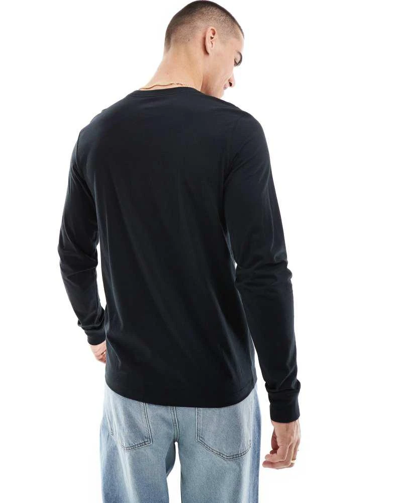 NIKE Nike futura logo long sleeve t-shirt in black 2