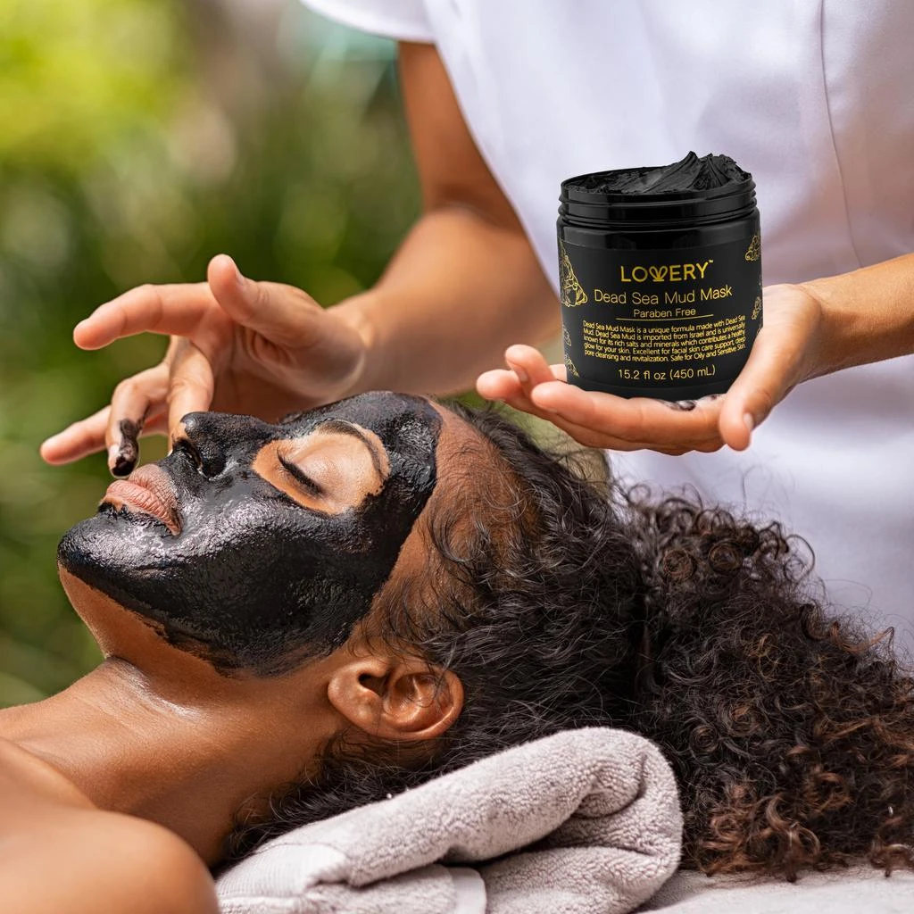 Lovery Dead Sea Mud Mask with Lavender Extract, Shea Butter, Jojoba Oil 
Vitamin E 4