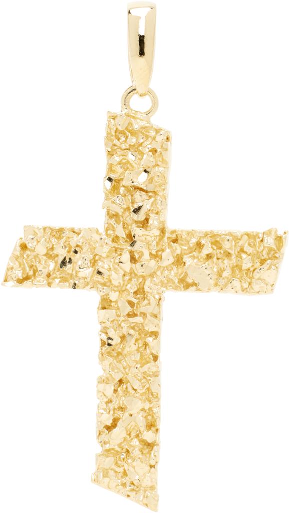 Veneda Carter Gold VC053 Signature Flat Cross Pendant