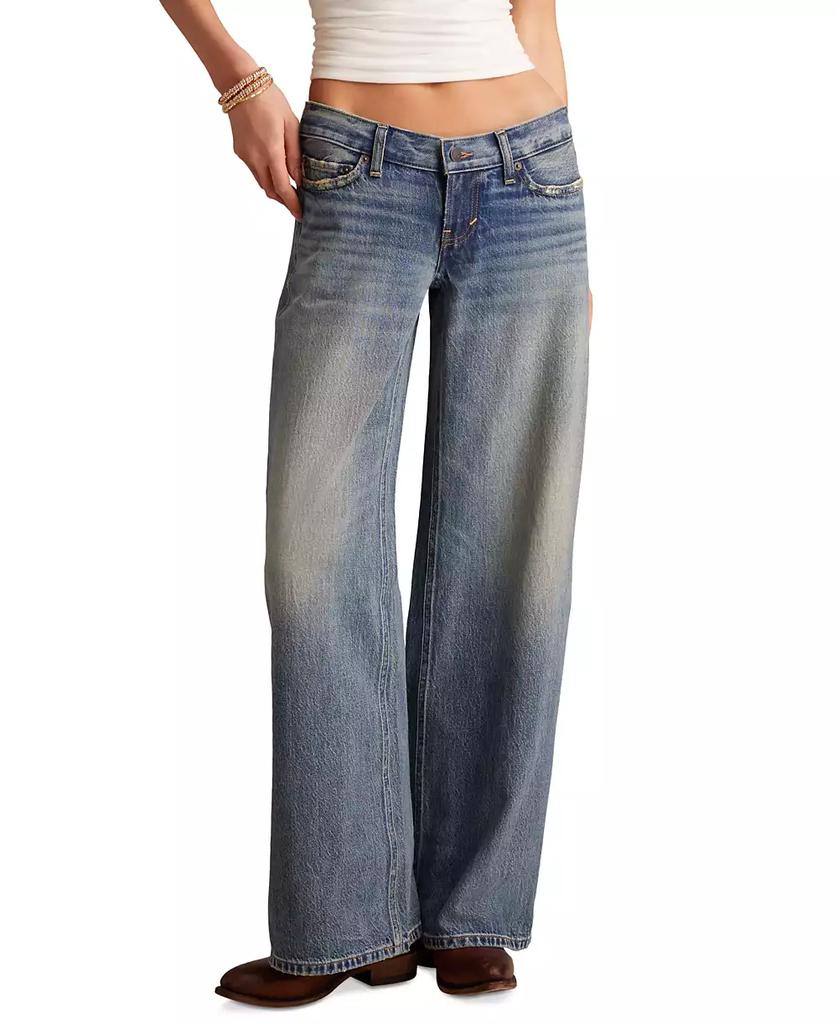 Lucky Brand Juniors' Cotton Super Low Rise Ultra Wide Jeans