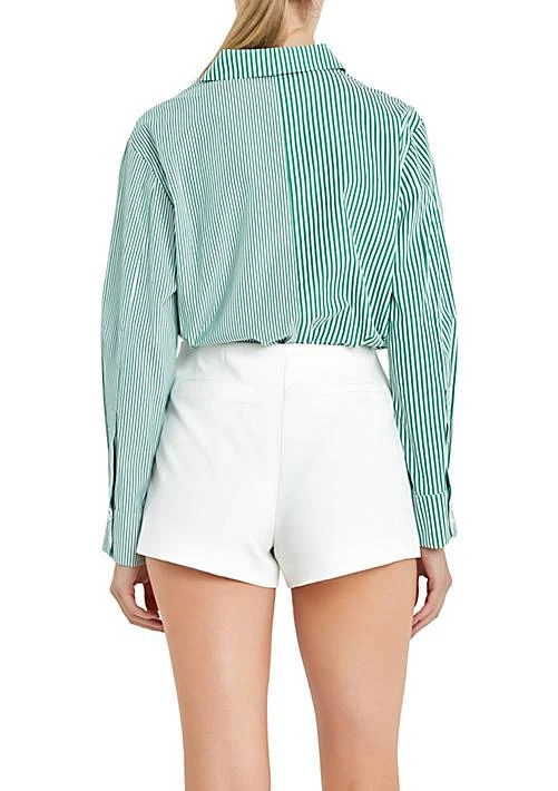 English Factory Factory Colorblock Stripe Cotton Shirt 2