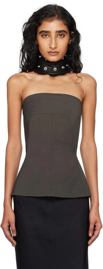 Rick Owens Gray Concordians Bustier Top 1