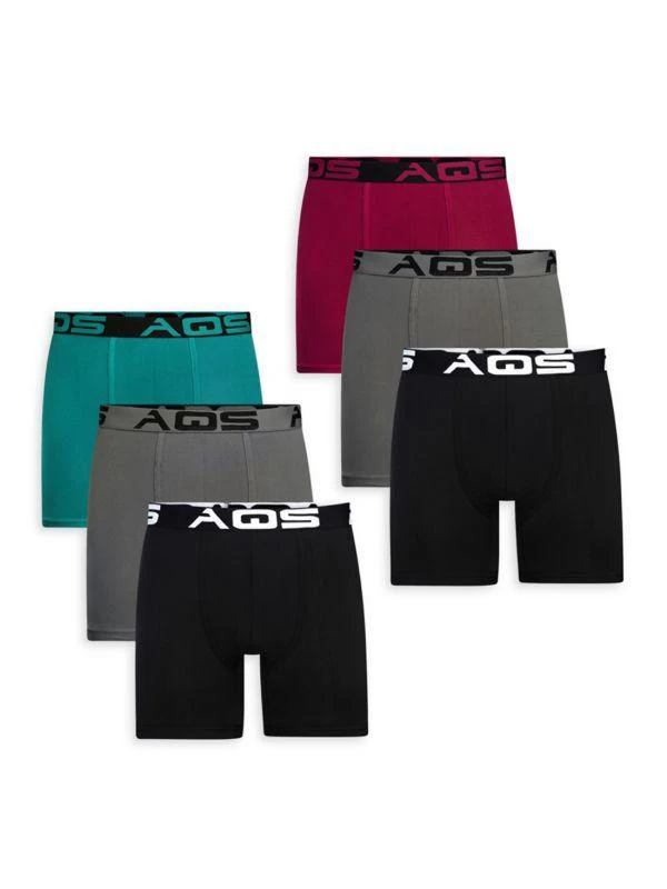 AQS 6-Pack Assorted Boxer Briefs 1