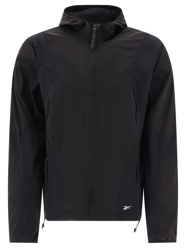 Reebok Reebok Logo Embroidered Panellled Hooded Running Jacket 1