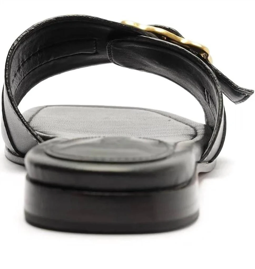 Schutz Wavy Flat Sandal In Black 5