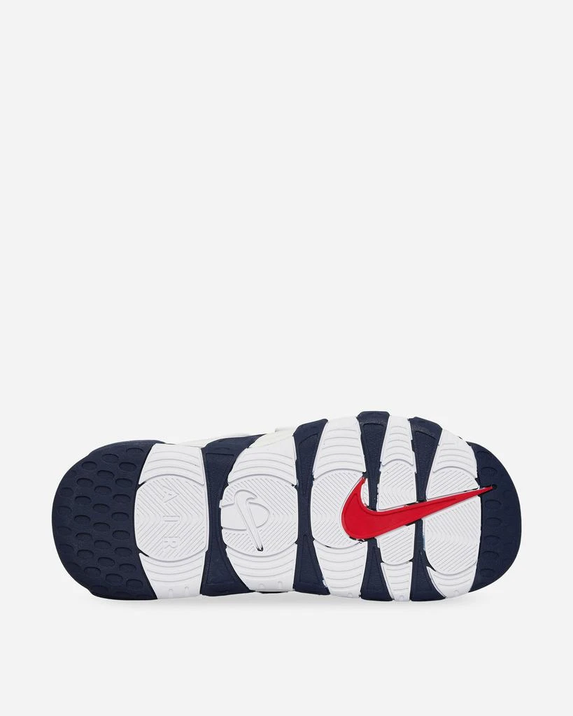 NIKE Air More Uptempo Slides Midnight Navy / University Red 5