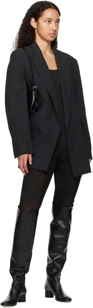 AEYDE Black Willa Over-Knee Boots 5
