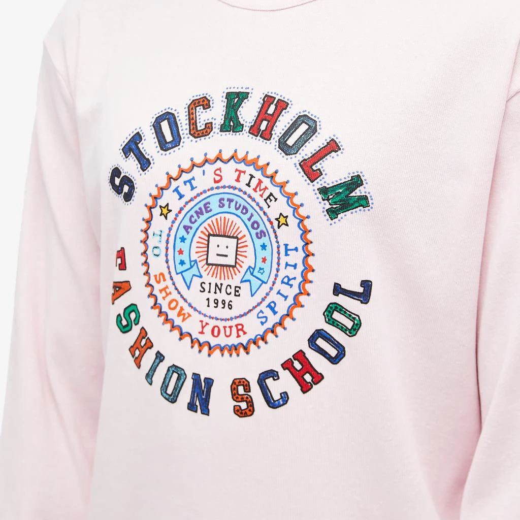 Acne Studios Acne Studios Long Sleeve Eisen School T-Shirt 5