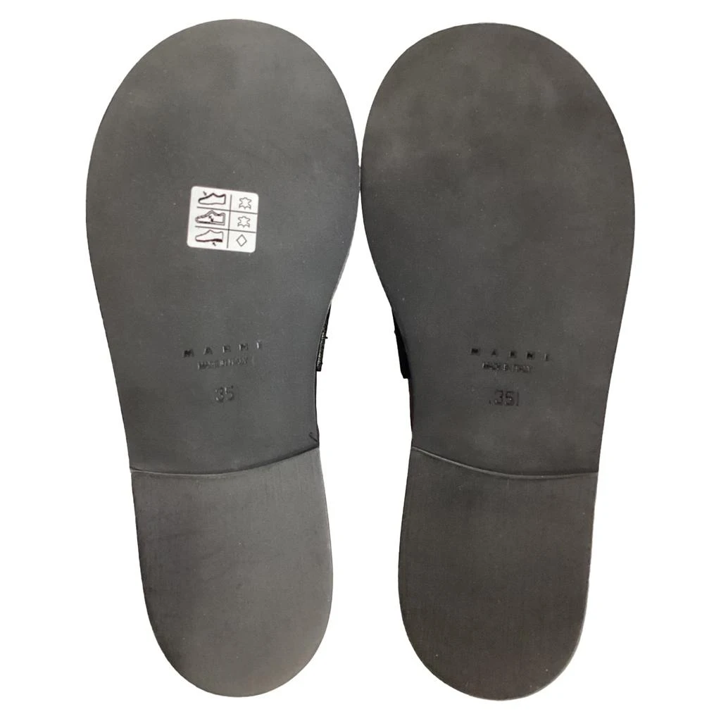 Marni Loafer Mules in Black Leather 4