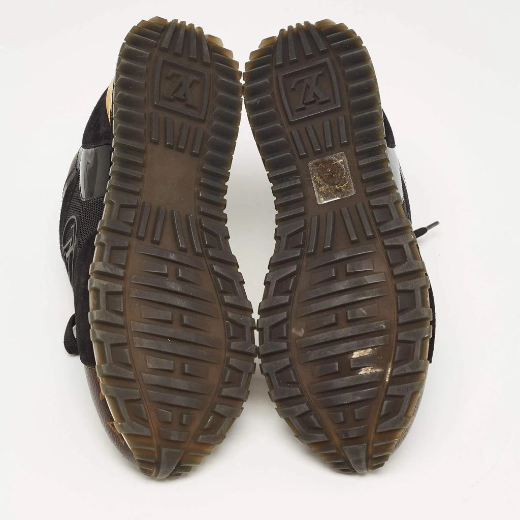 Louis Vuitton Louis Vuitton Brown/Black Monogram Canvas and Suede Run Away Sneakers Size 39 6