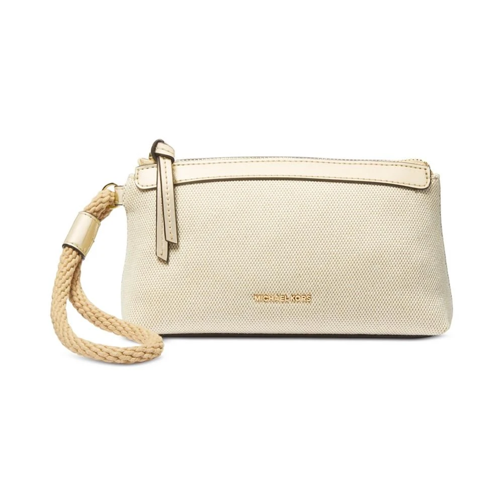 Michael Kors Talia Small Top Zip Cotton Wristlet 1