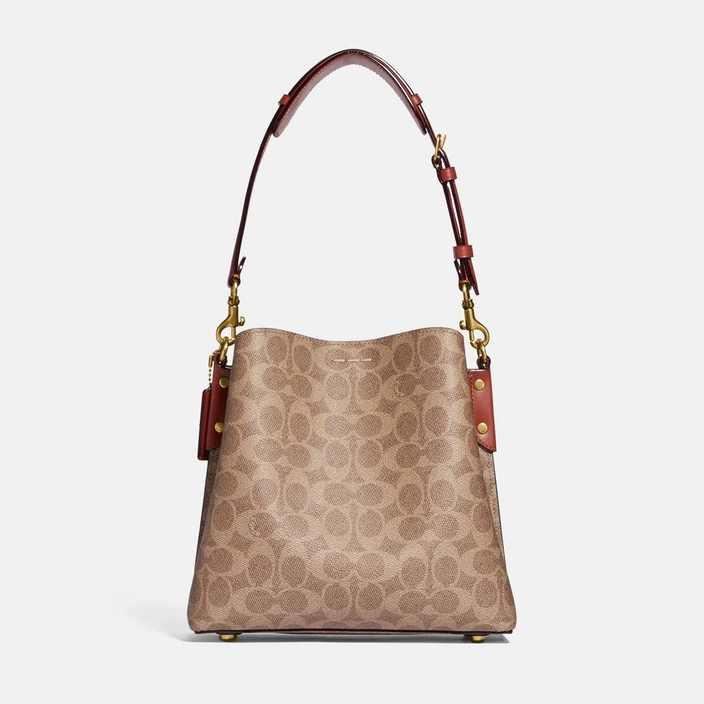 Coach Women's Colorblock Willow Bucket Bag - Army Green Multi 6