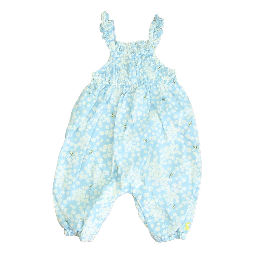 Joules Girls Blue | White Bees Romper