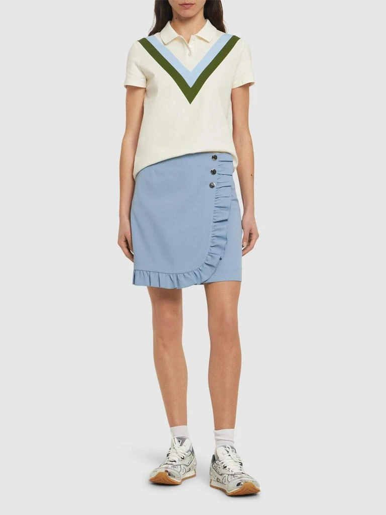 Tory Sport Tech Twill Ruffled Skort 1
