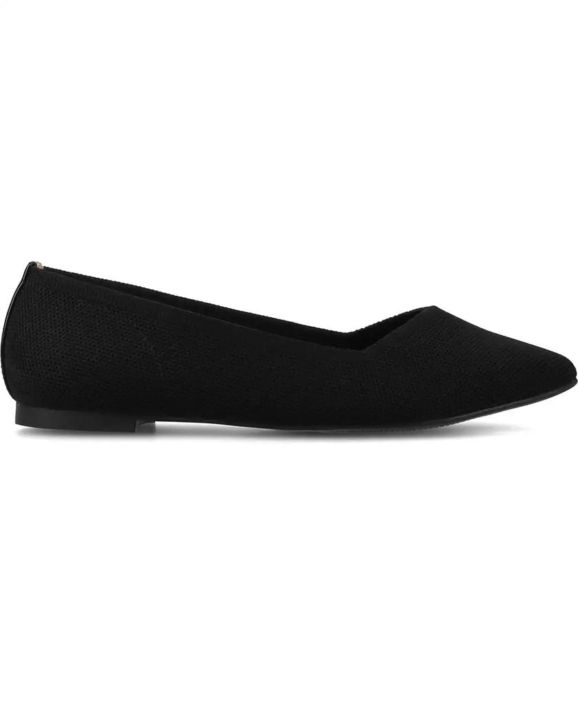 Journee Collection Women's Minnah Knit Pointed Toe Dress Flats