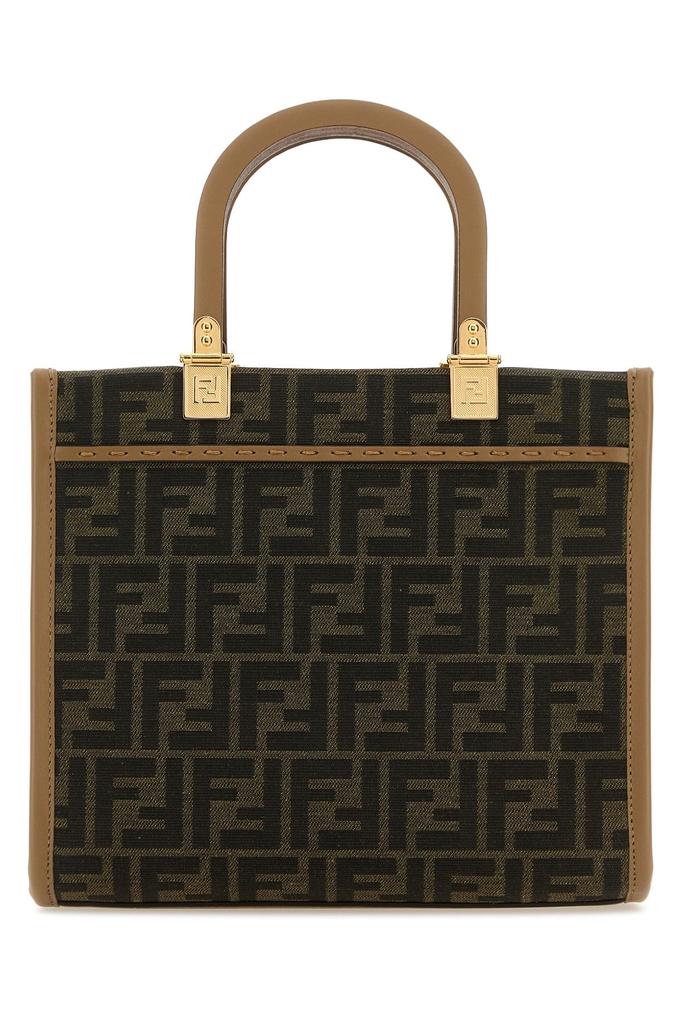 Fendi Embroidered fabric small sunshine shopping bag