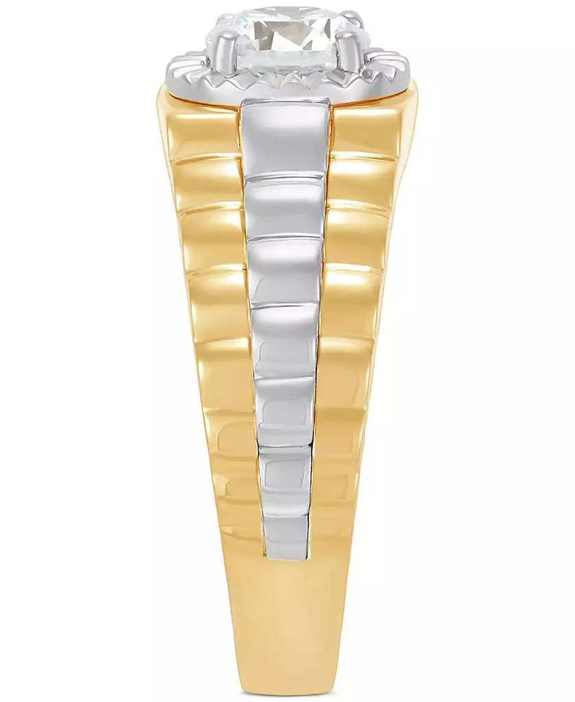 Grown With Love Men's Lab Grown Diamond Solitaire Ring (1 ct. t.w.) in 10k Two-Tone Gold 3