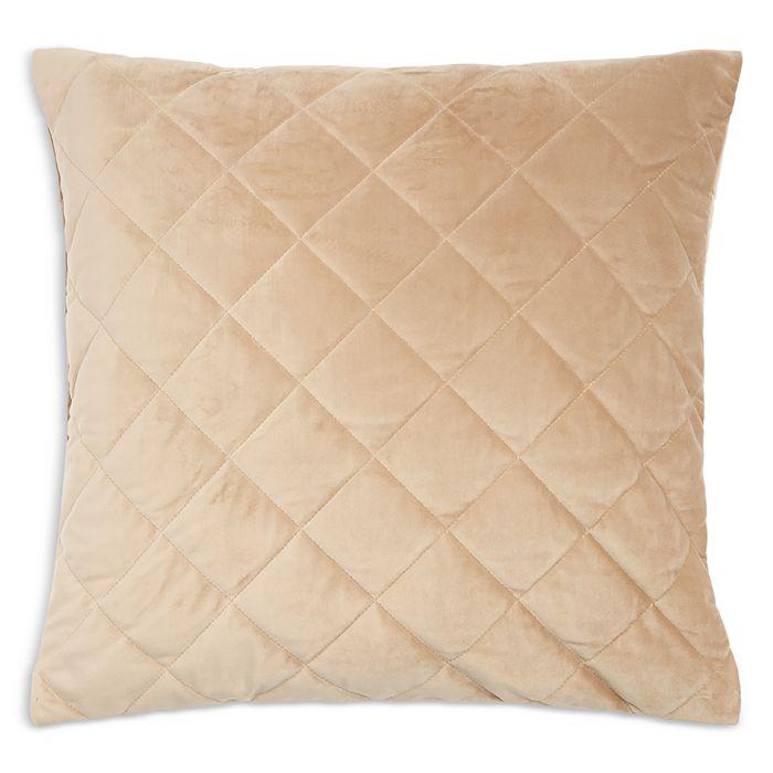Frette Quilted Velvet Decorative Pillowcase, 20" x 20"
