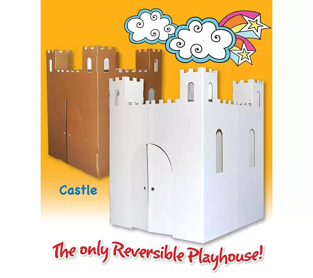 Easy Playhouse Castle Cardboard Playhouse 1
