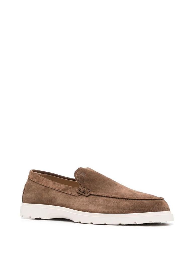 Tod's Tod'S Suede Leather Loafer Loafers Shoes