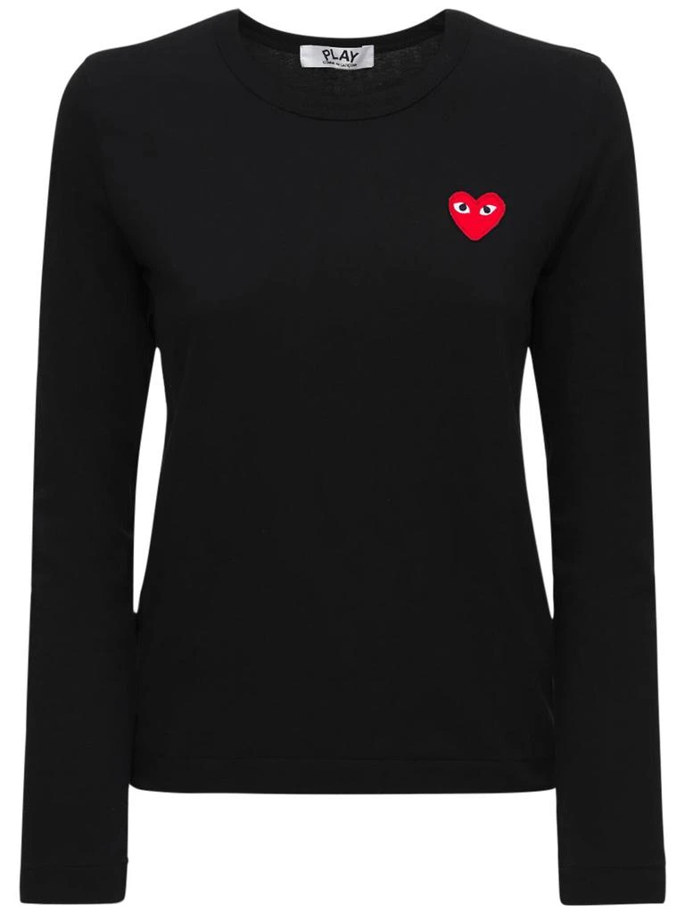 Comme des Garcons Logo Cotton Jersey T-shirt 1