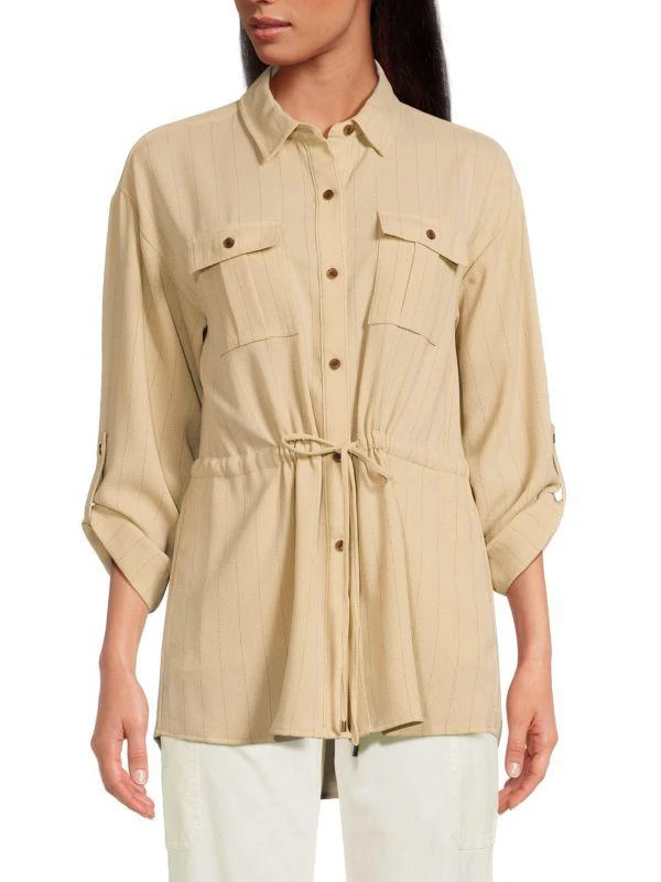 Calvin Klein Striped Tunic Top 1