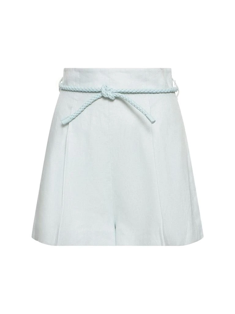 Zimmermann Natura High Waisted Linen Shorts 1