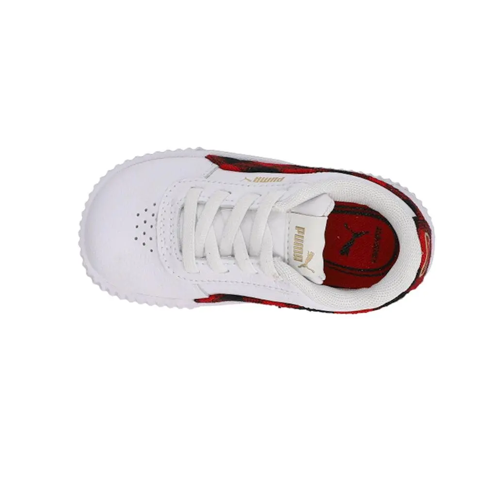 Puma Carina Winter Plaid Slip On Sneakers (Toddler) 4