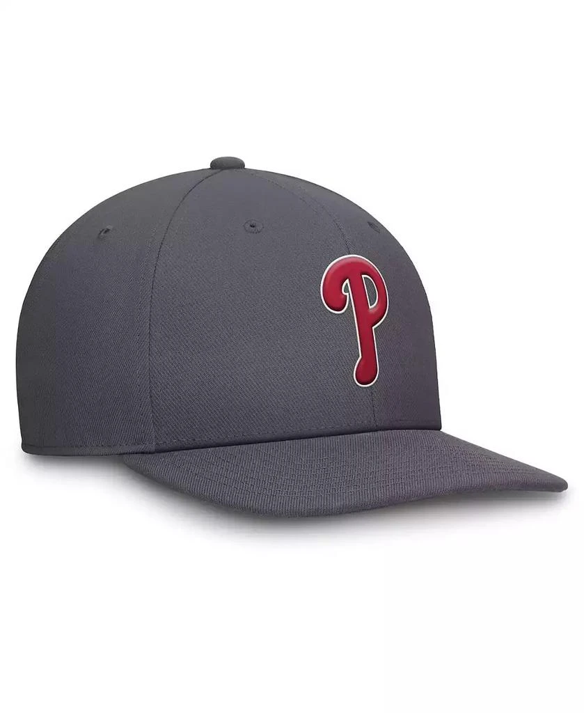 NIKE Men's Gray Philadelphia Phillies Pro Performance Snapback Hat 2