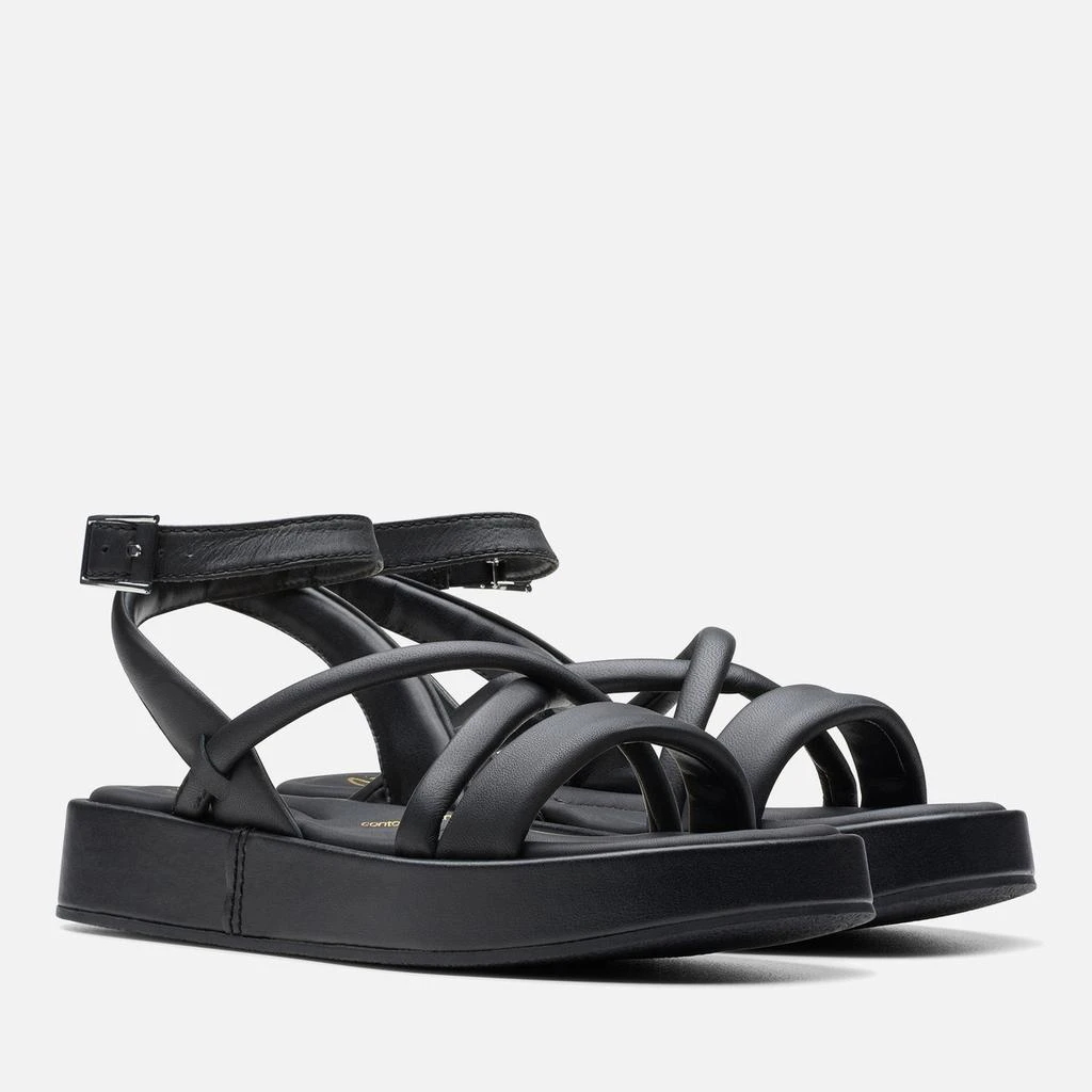 Clarks Clarks Women's Alda Leather Cross Sandals 4