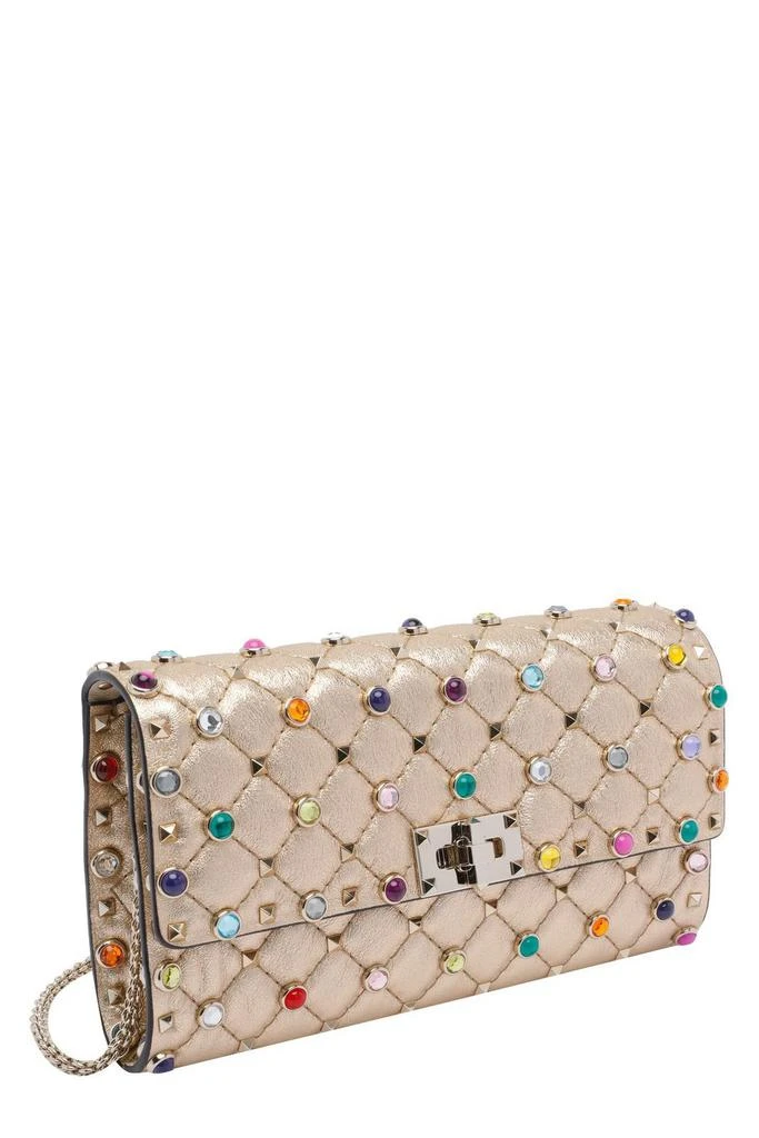 Valentino Valentino Garavani Rockstud Spike Foldover Top Clutch Bag 3