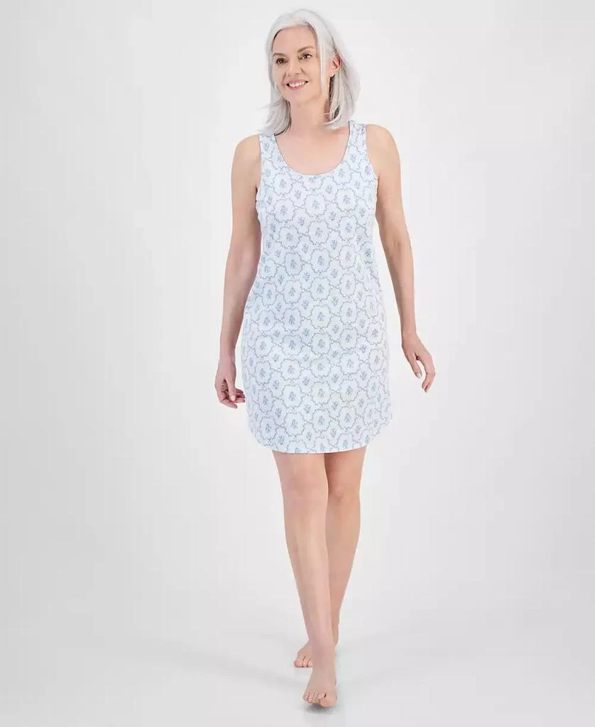 Charter Club Women's Floral Tank Sleep Shirt, Created for Macy's 1