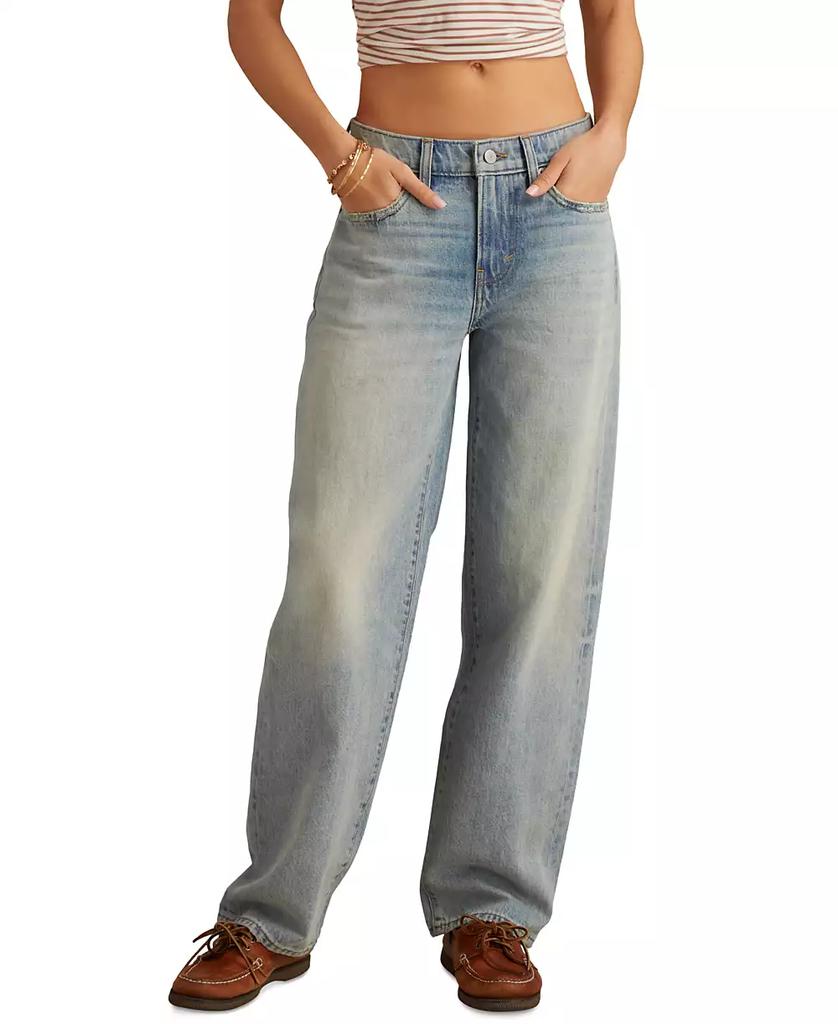 Lucky Brand Women's The Baggy High-Rise Faded Jeans