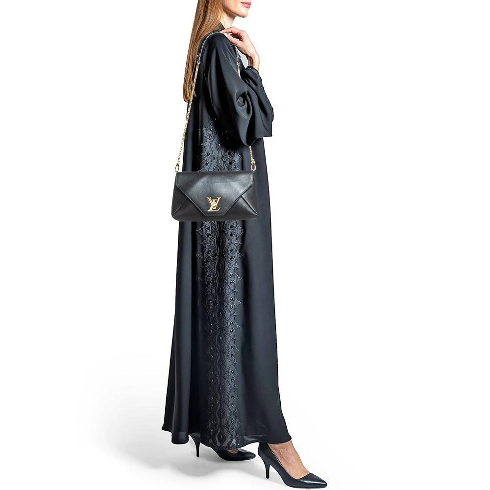 Louis Vuitton Louis Vuitton Black Leather Love Note Bag 2