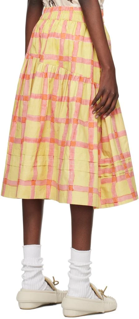 Story mfg. Yellow & Orange Juniper Midi Skirt 3