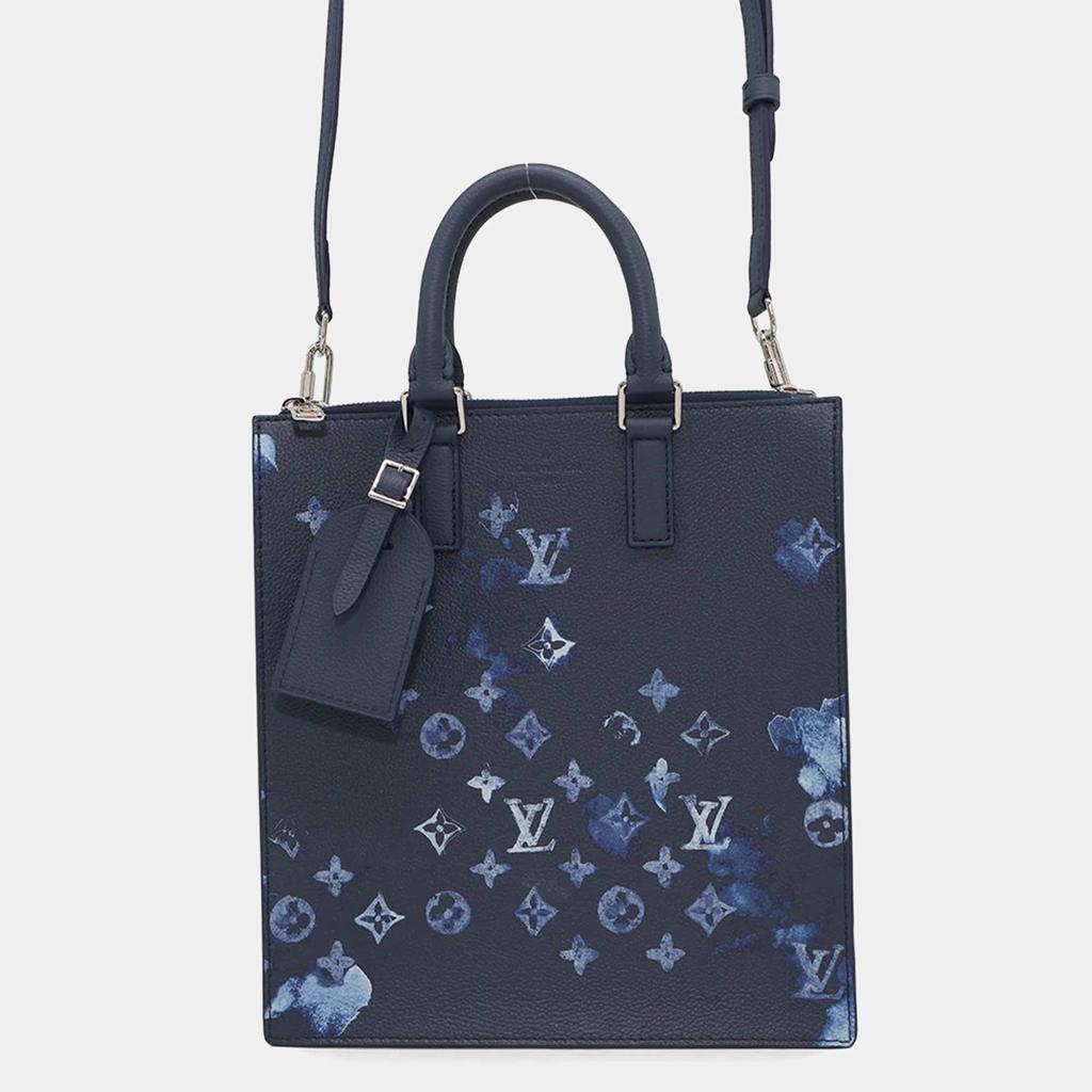 Louis Vuitton Louis Vuitton Sac Plat Messenger Navy Monogram Watercolor