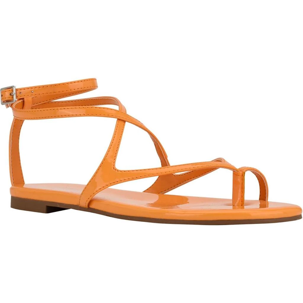 GUESS Nalanie Womens Patent Strappy Gladiator Sandals 2