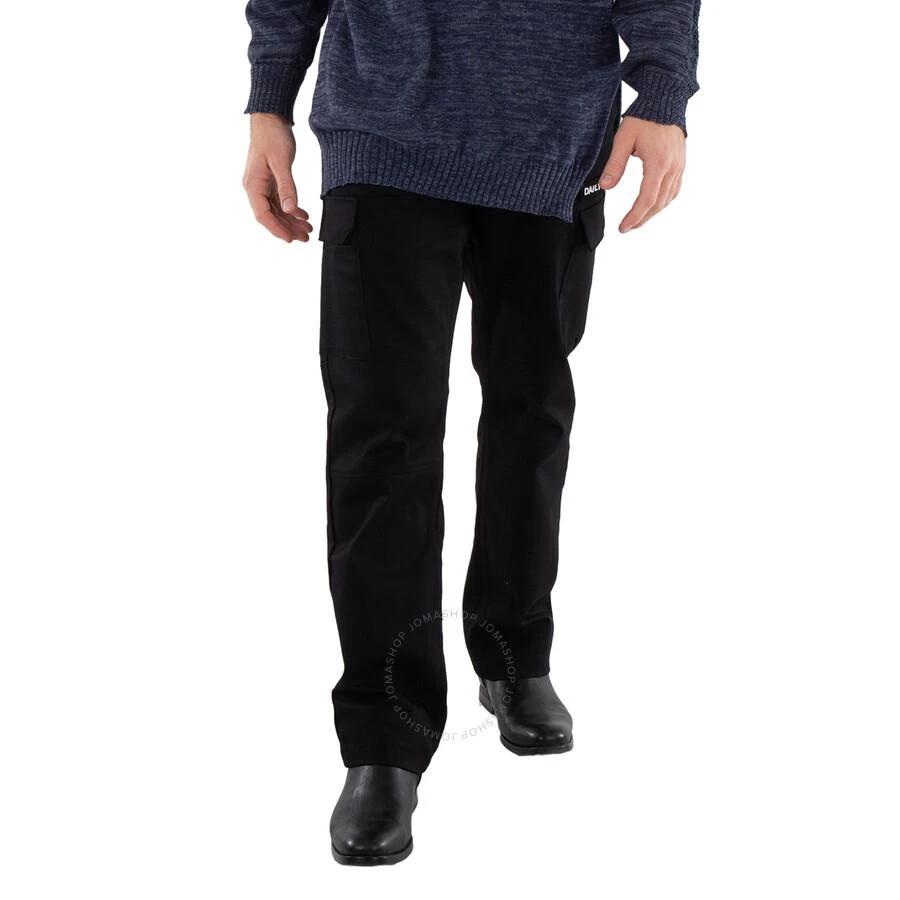 DAILY PAPER Men's Black Ecargo Straight-Leg Cargo Trousers 1