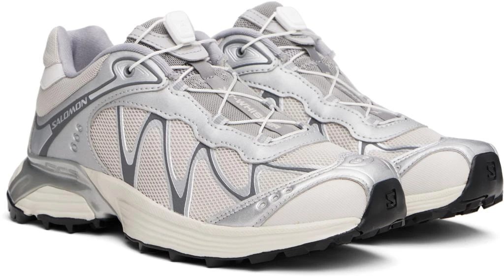 Salomon Silver & Beige XT-Whisper Sneakers 4