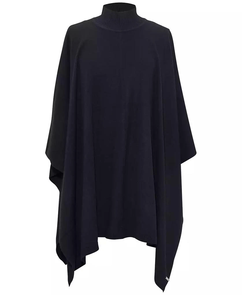 Lauren Ralph Lauren Women's Convertible Mock Neck Poncho Sweater 1