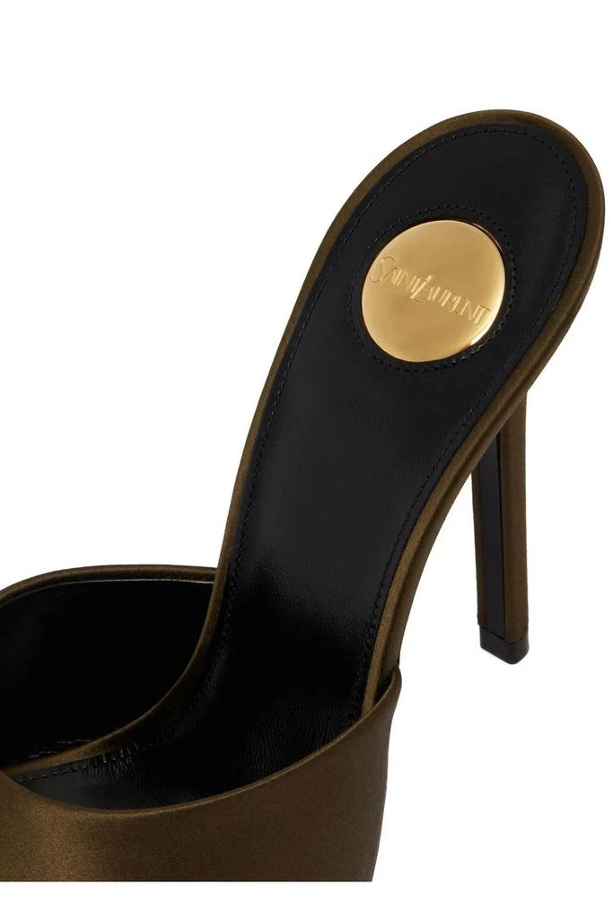 Yves Saint Laurent Saint Laurent Goldie Open Toe Stiletto Mules 5