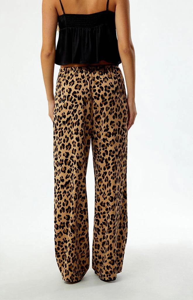 PacSun Leopard Pull-On Wide Leg Pants 4