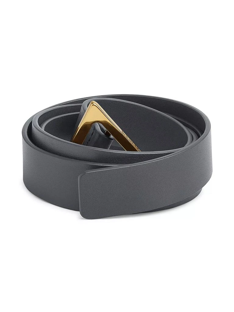 Bottega Veneta Triangle-Buckle Leather Belt 3