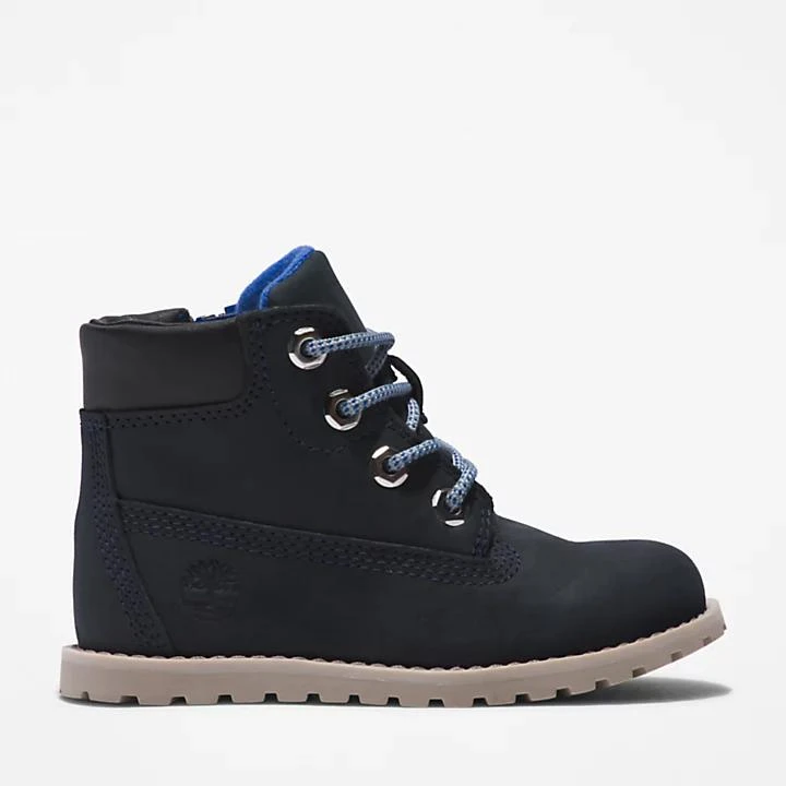 Timberland Pokey Pine 6 Inch Side-zip Boot for Toddler in Navy 1