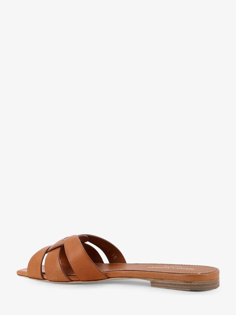 Yves Saint Laurent Tribute 05 Flat leather sandals 3