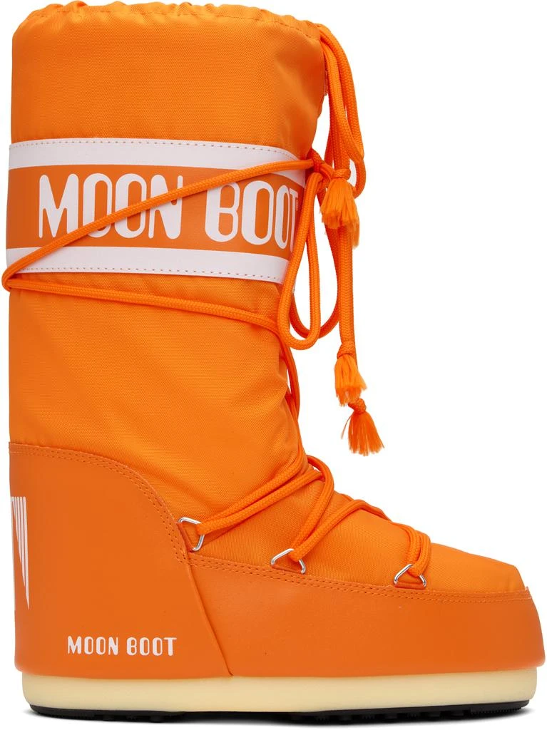 Moon Boot Orange Icon Nylon Boots 1