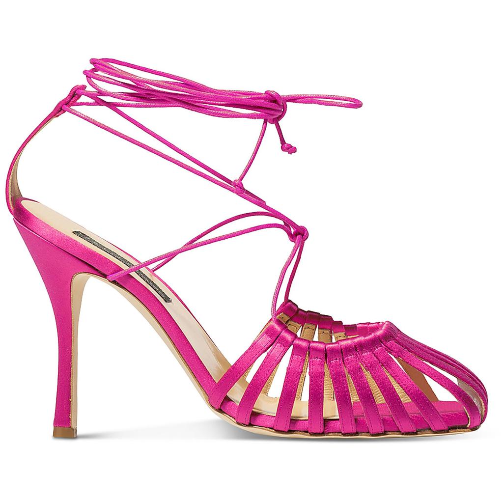 Chelsea Paris Finn Womens Leather Strappy Heels