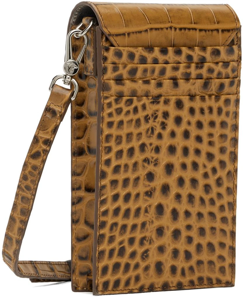 Vivienne Westwood Tan Crocodile Phone Pouch 3