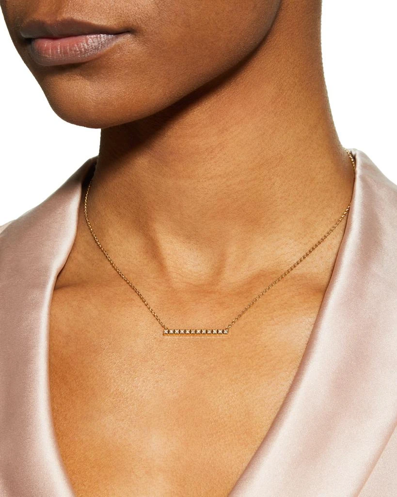 Chopard Ice Cube 18K Yellow Gold Diamond Bar Necklace 2