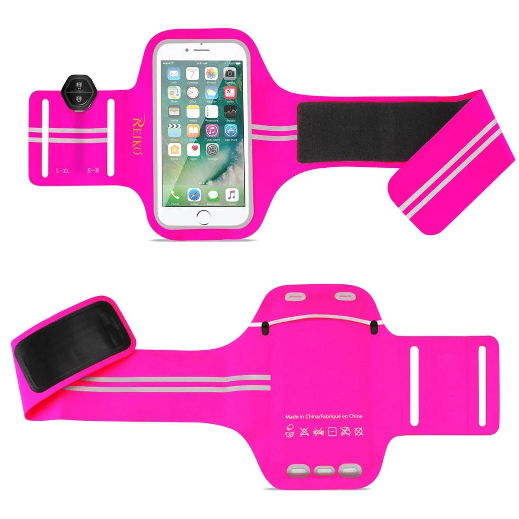Reikowireless Reiko Running Sports Armband For Iphone 7/ 6/ 6S Or 5 Inches Device In Pink (5X5 Inches) 2
